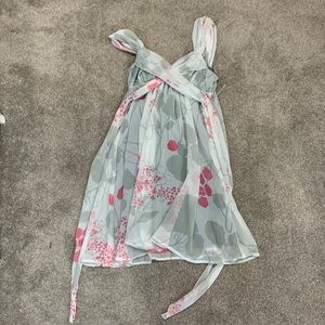 Pink and gray dress